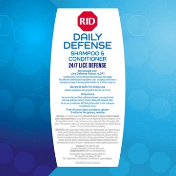 RID Daily Defense Lice Shampoo & Conditioner, 10.1 oz