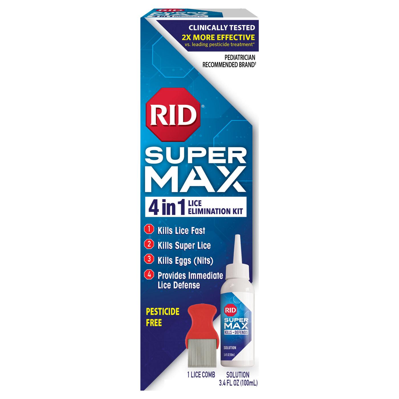 RID Super Max 4-in-1 Lice Elimination Kit; image 1 of 5