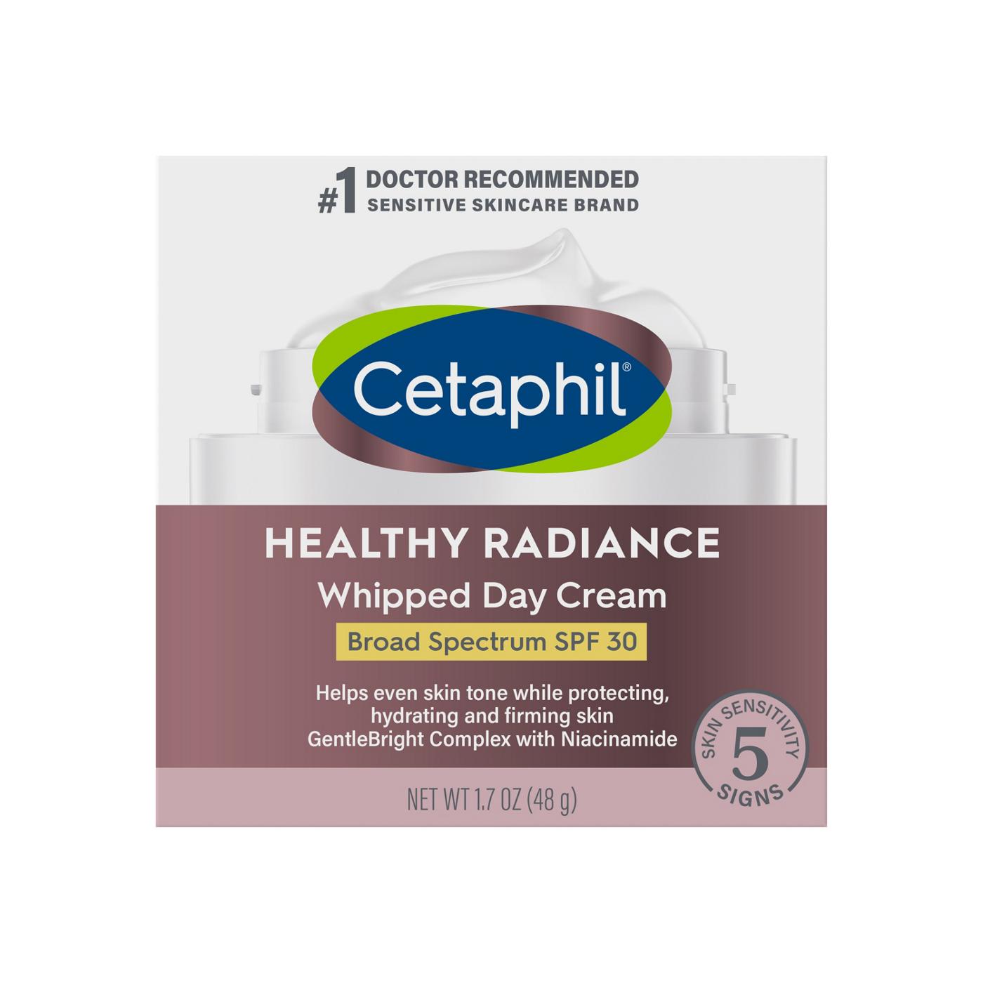 Cetaphil Healthy Radiance Whipped Day Cream with SPF 30; image 1 of 8
