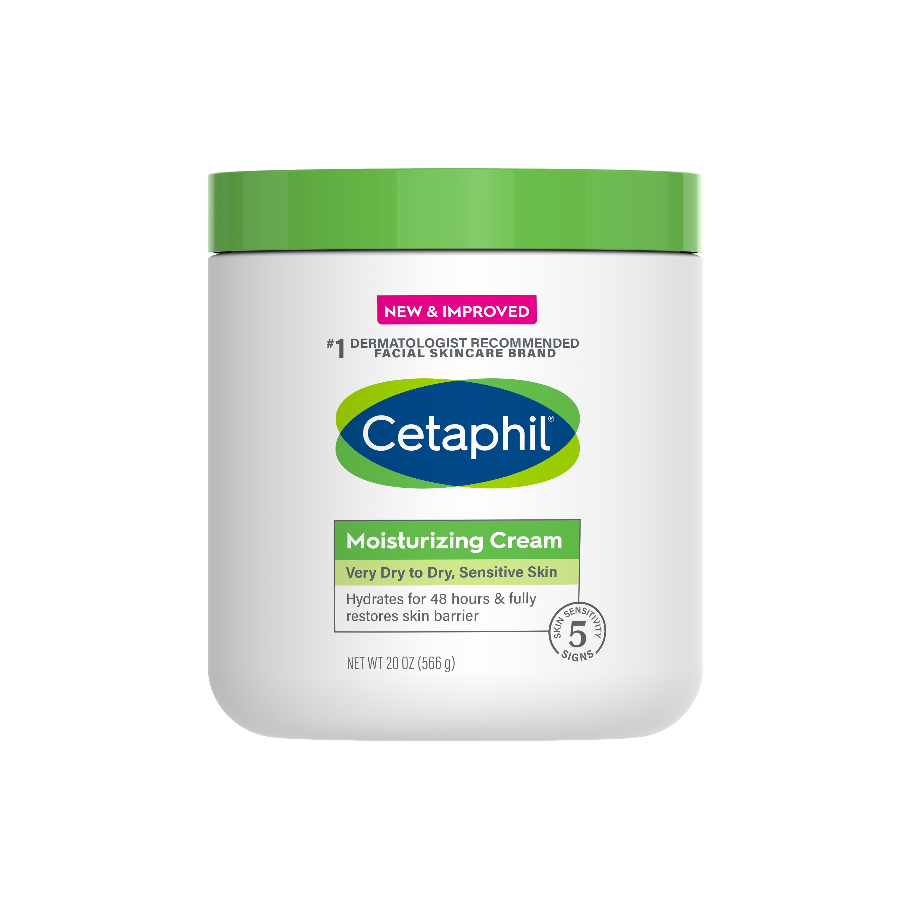 Cetaphil Moisturizing Cream for Dry to Very Dry Skin, Unscented, 20 fl oz