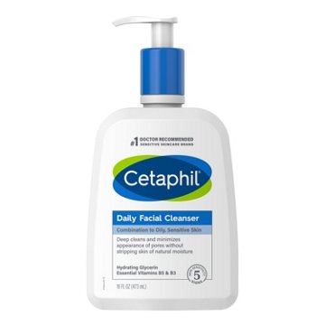 Cetaphil Daily Facial Cleanser, 16 oz