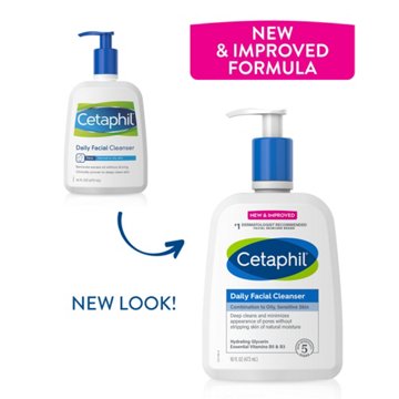 Cetaphil Daily Facial Cleanser, 16 oz