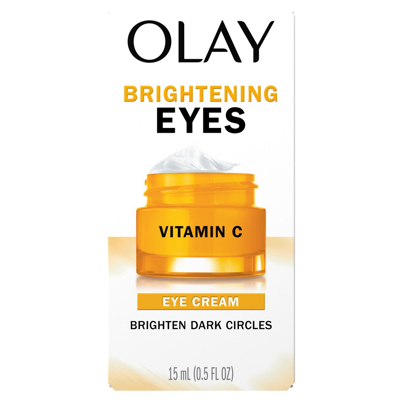 Olay BRIGHTENING EYES VITAMIN C EYE CREAM, Fragrance-Free; image 3 of 6