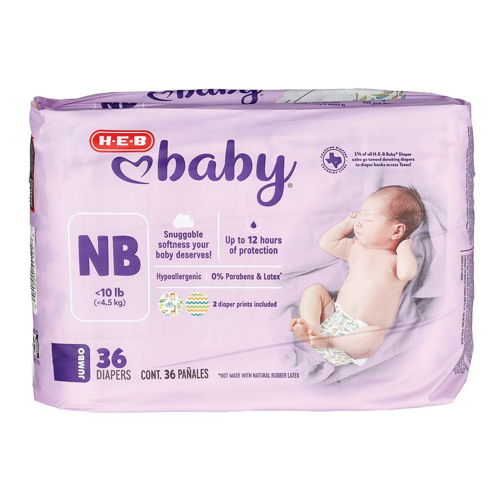 H-E-B Baby Jumbo Pack Diapers - Newborn