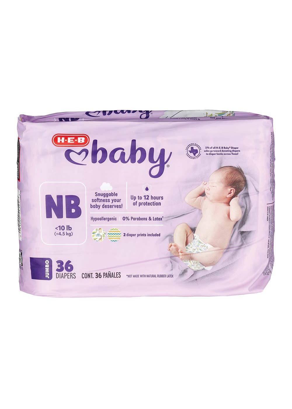 H-E-B Baby Jumbo Pack Diapers - Newborn - Shop Diapers at H-E-B