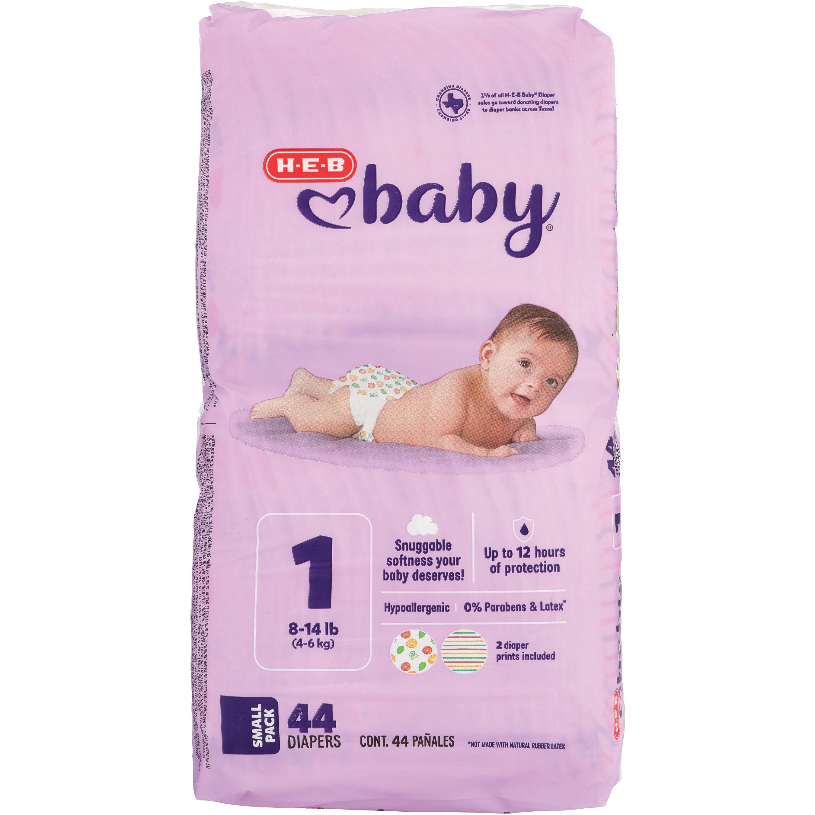 H-E-B Baby Small Pack Diapers - Size 1