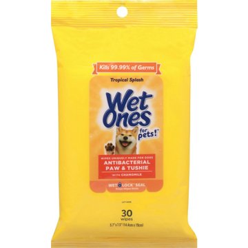 Wet Ones For Pets! Antibacterial Pet Wipes with Chamomile, 30 ct