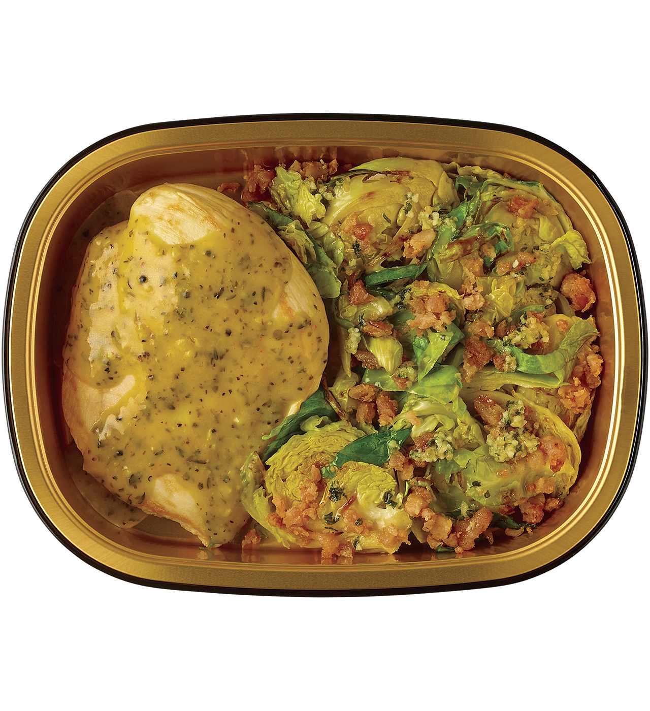 Meal Simple by HEB Mustard Herb Chicken Breast & Bacon Brussels