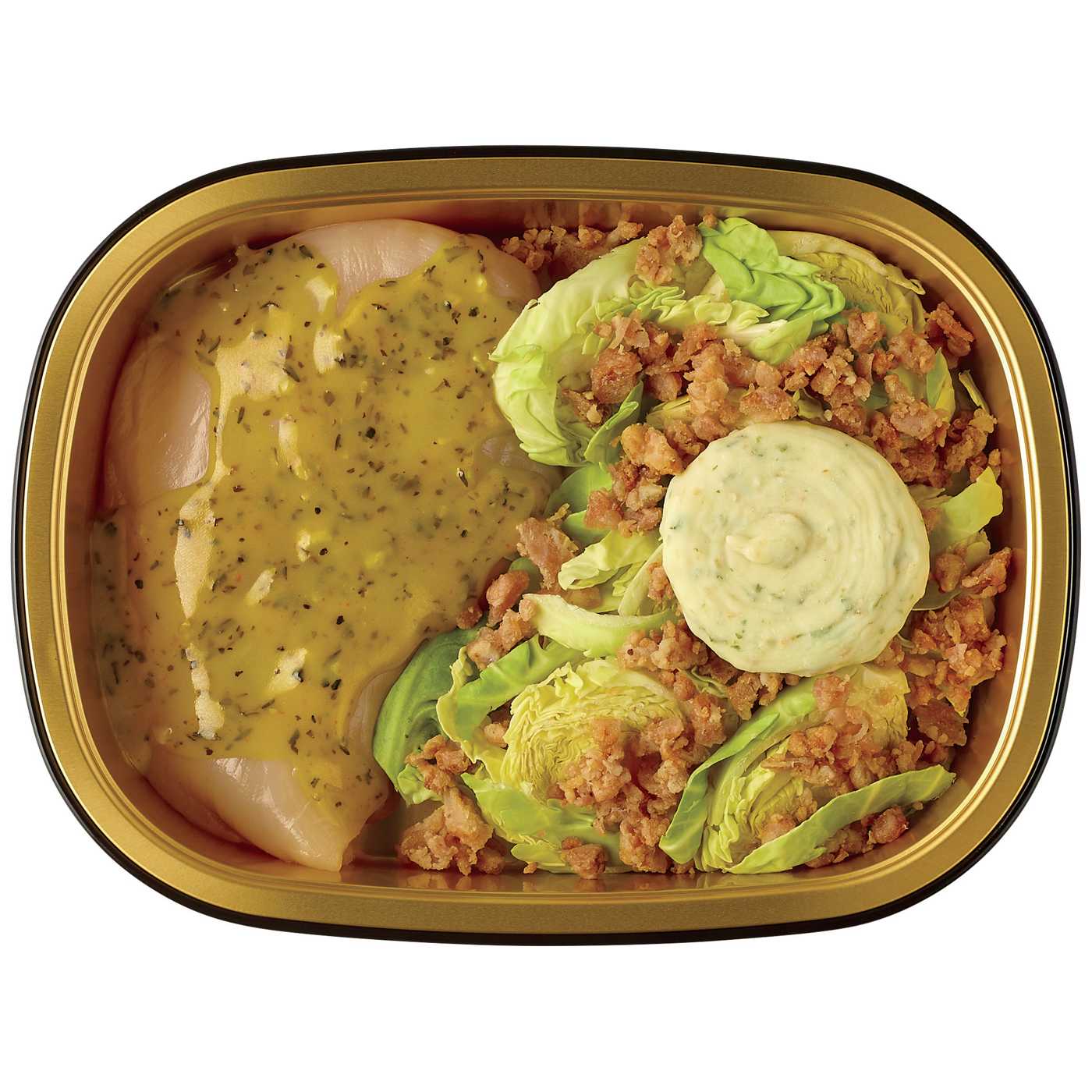 Meal Simple by H-E-B Mustard Herb Chicken Breast & Bacon Brussels ...
