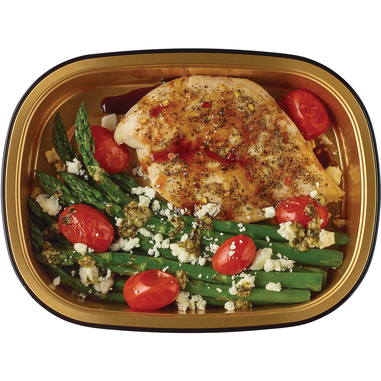 Meal Simple By H-E-B Balsamic Glazed Chicken Breast & Pesto Feta ...