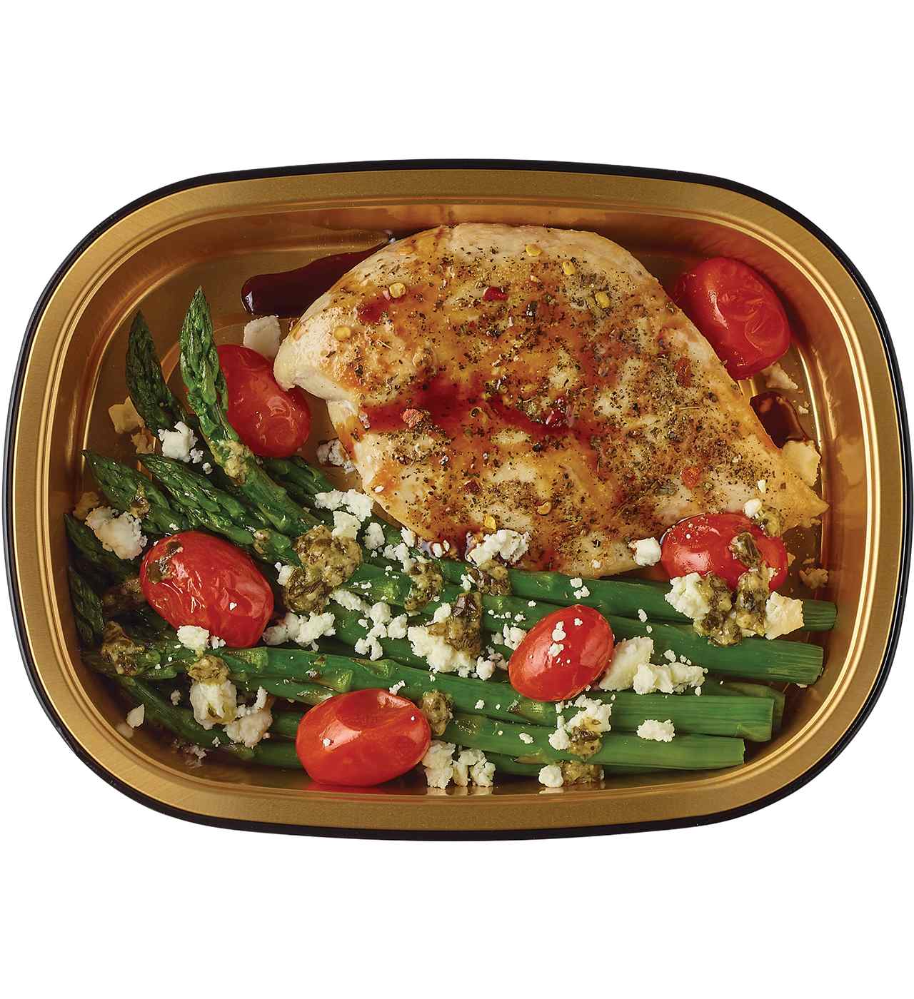 Meal Simple by H-E-B Balsamic Glazed Chicken Breast & Pesto Feta Asparagus; image 3 of 3