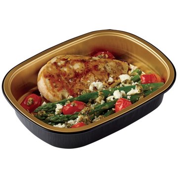 Meal Simple by H-E-B Balsamic Glazed Chicken Breast & Pesto Feta Asparagus