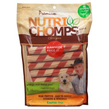 Nutri Chomps Rawhide-Free Chicken Twists Dog Treats