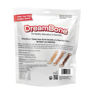 DreamBone Spirals Variety Pack Dog Treats, 18 ct