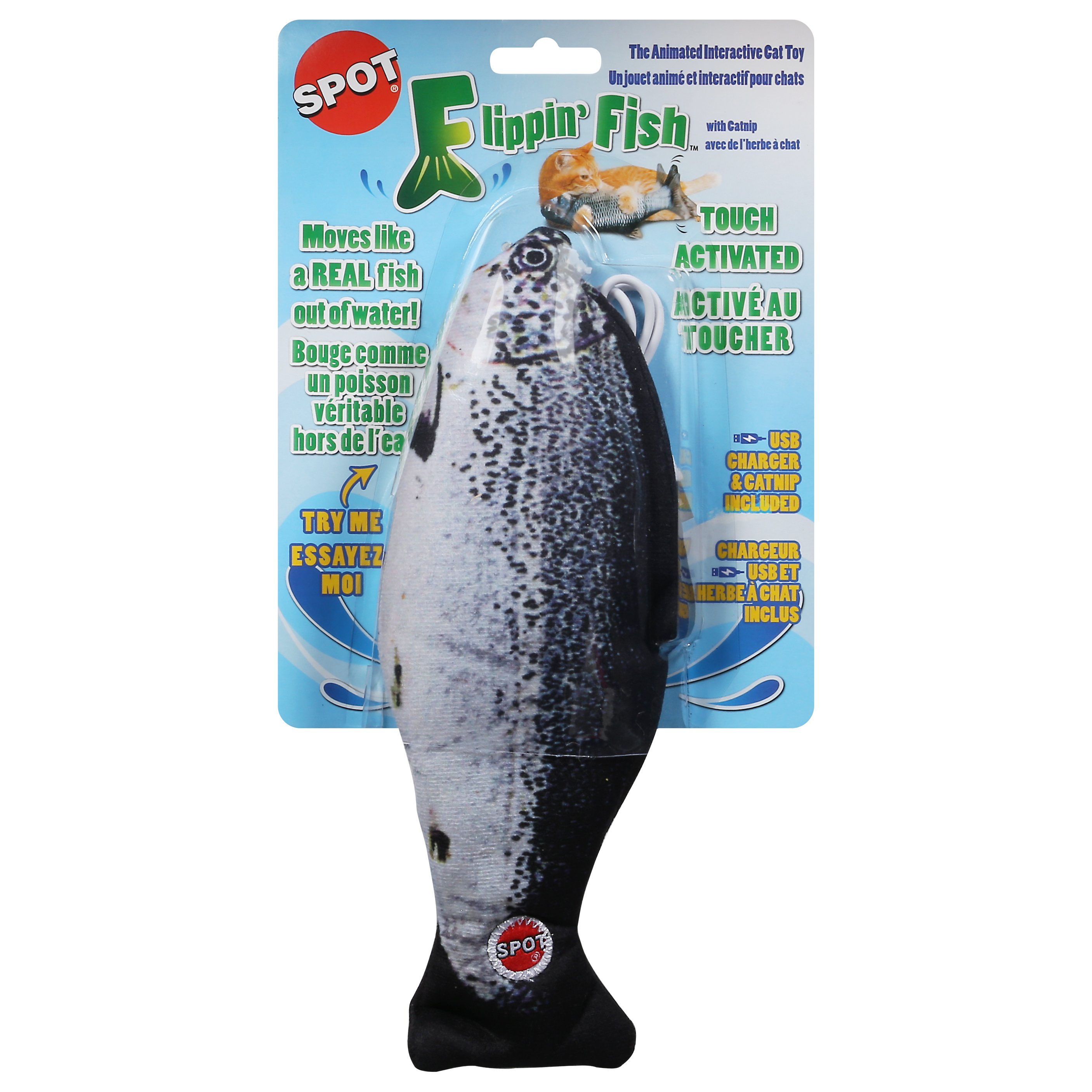 fish interactive cat toy