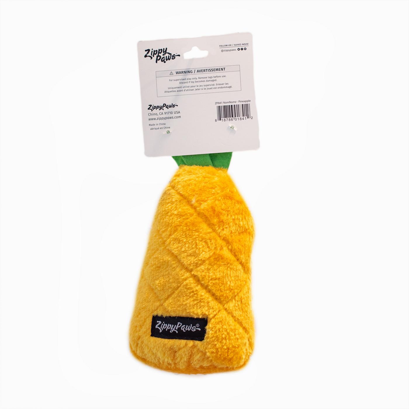Zippy Paws Nomnomz Pineapple Dog Toy Shop Plush Toys at HEB