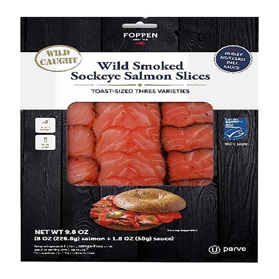 Foppen Cold Smoked Alaskan Sockeye Salmon Slices - Shop Seafood At H-E-B