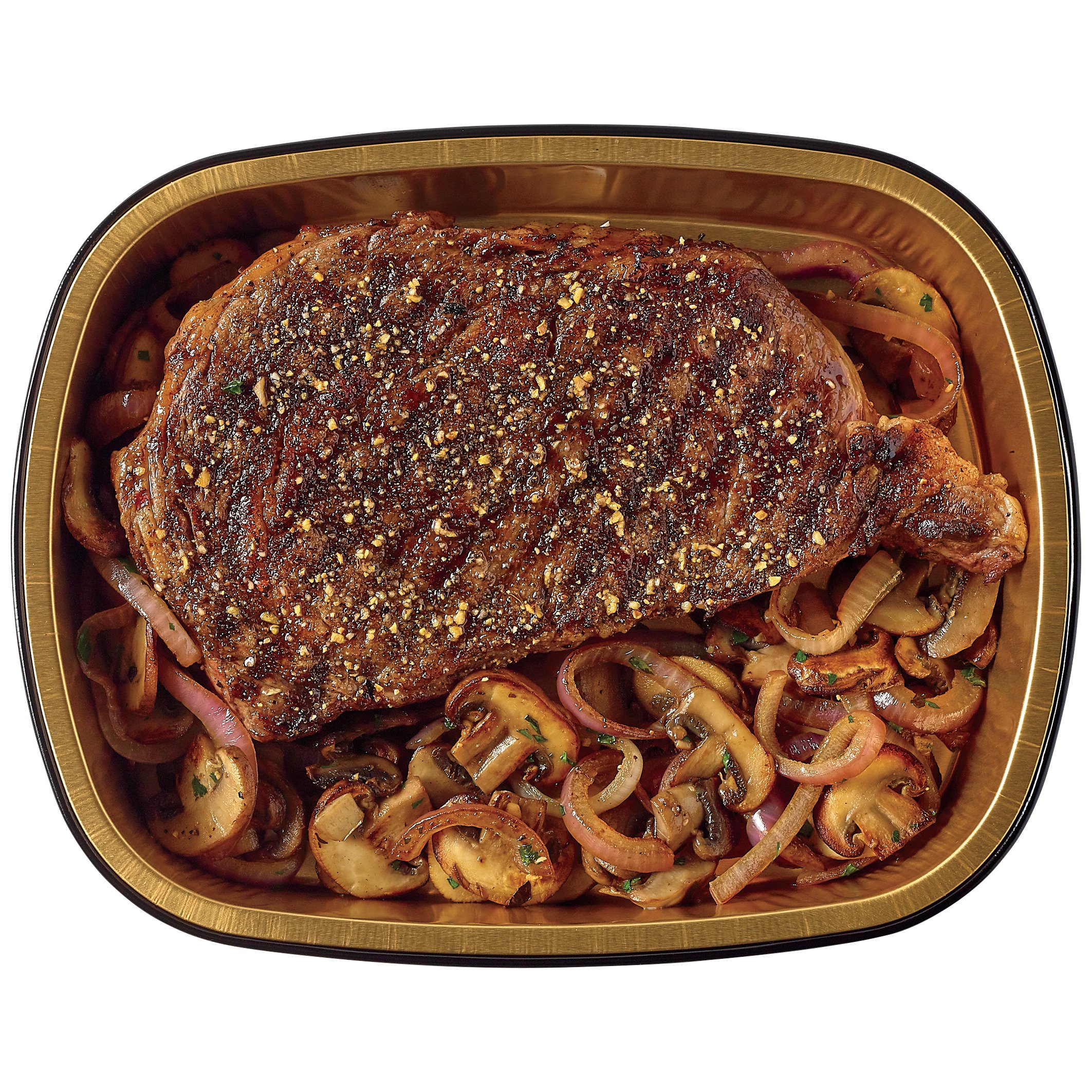 Meal Simple By H-E-B Ribeye Steak With Mushrooms & Onions - Shop ...