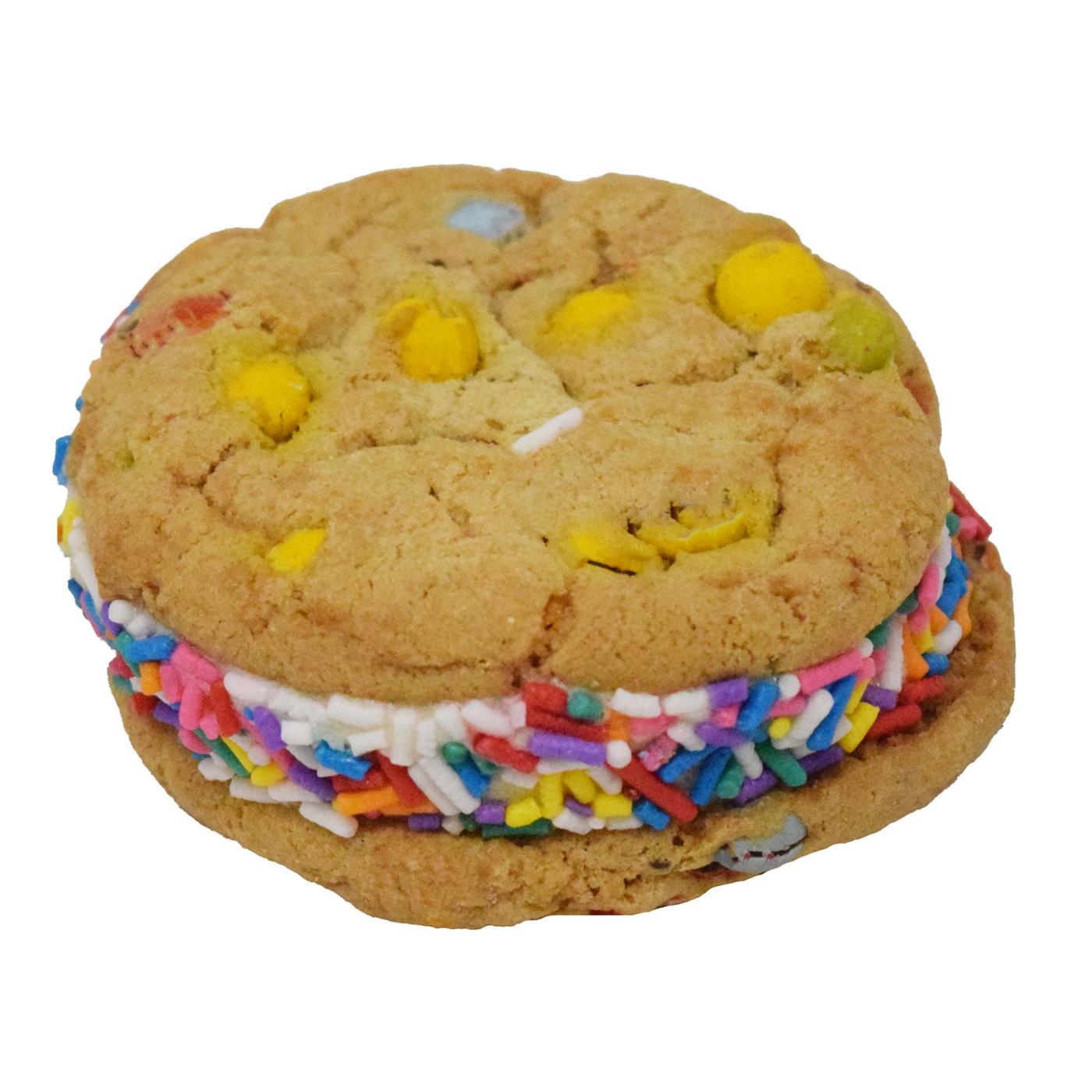 H-E-B Candy Cookie with Vanilla Ice Cream and Sprinkles Sandwich; image 2 of 2