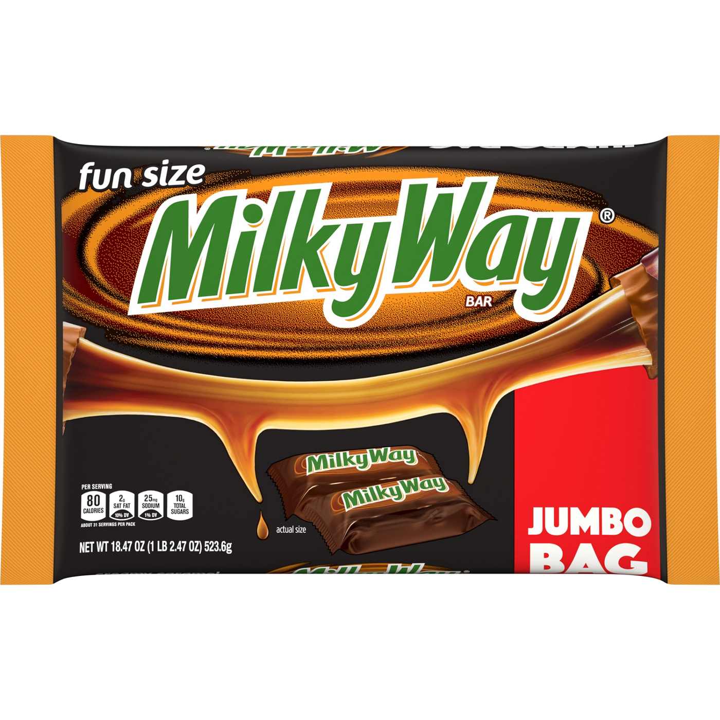 Milky Way Fun Size Candy Bars - Jumbo Bag; image 1 of 7