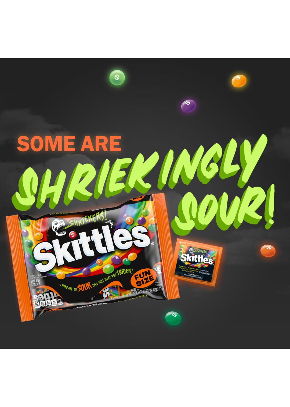 Skittles Shriekers Sour Fun Size Halloween Candy Packs; image 4 of 4