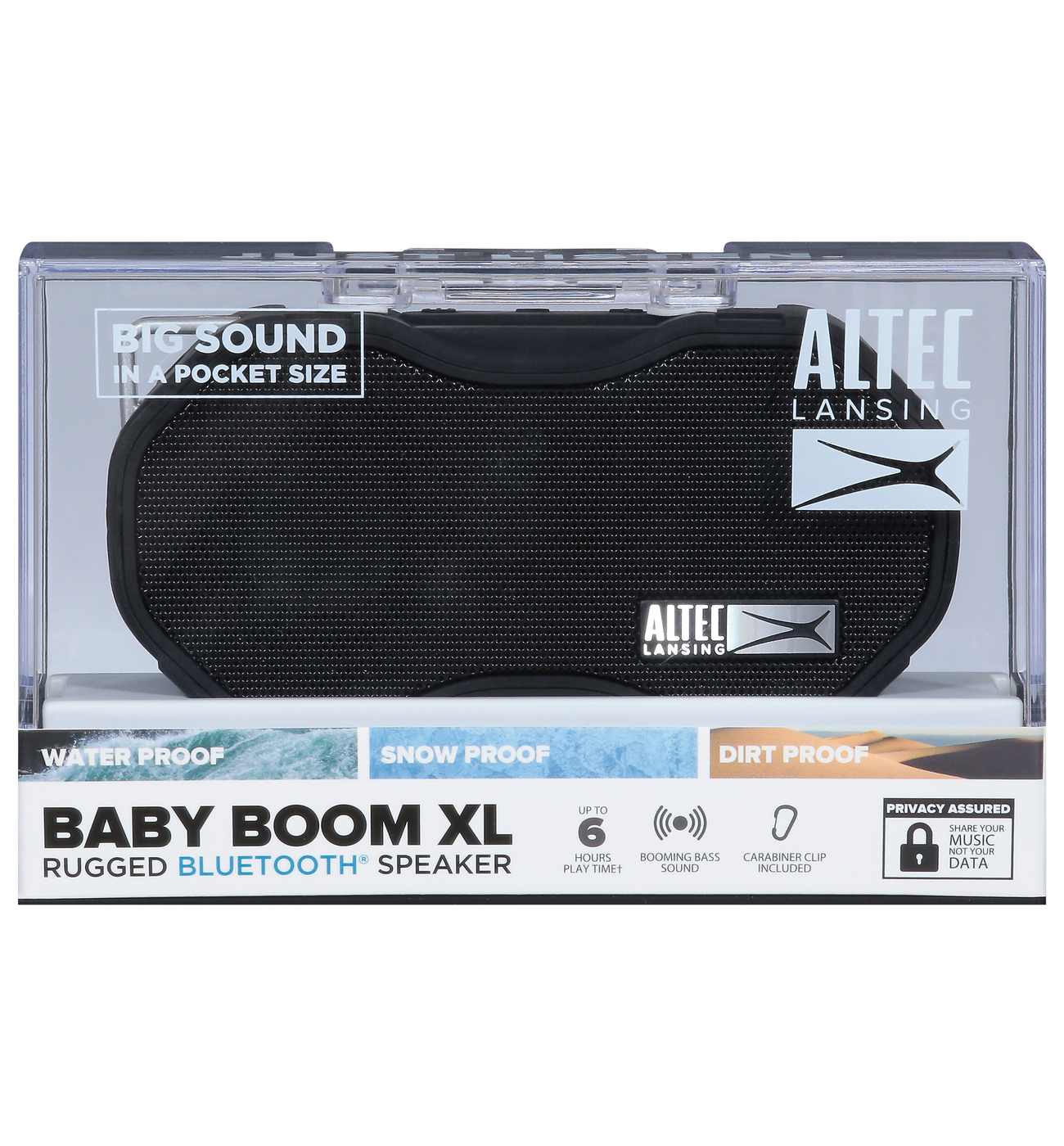 ALTEC LANSING Baby Boom XL Rugged Bluetooth Speaker - Black; image 2 of 2