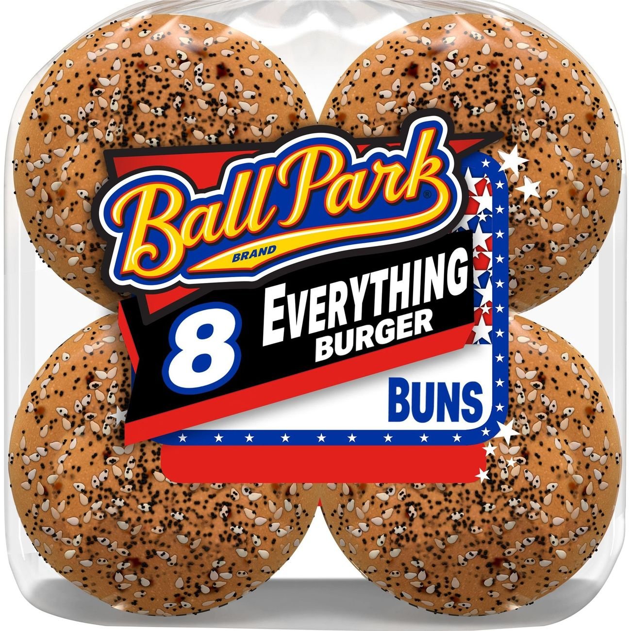 Ball Park Everything Hamburger Buns Shop Bread at HEB