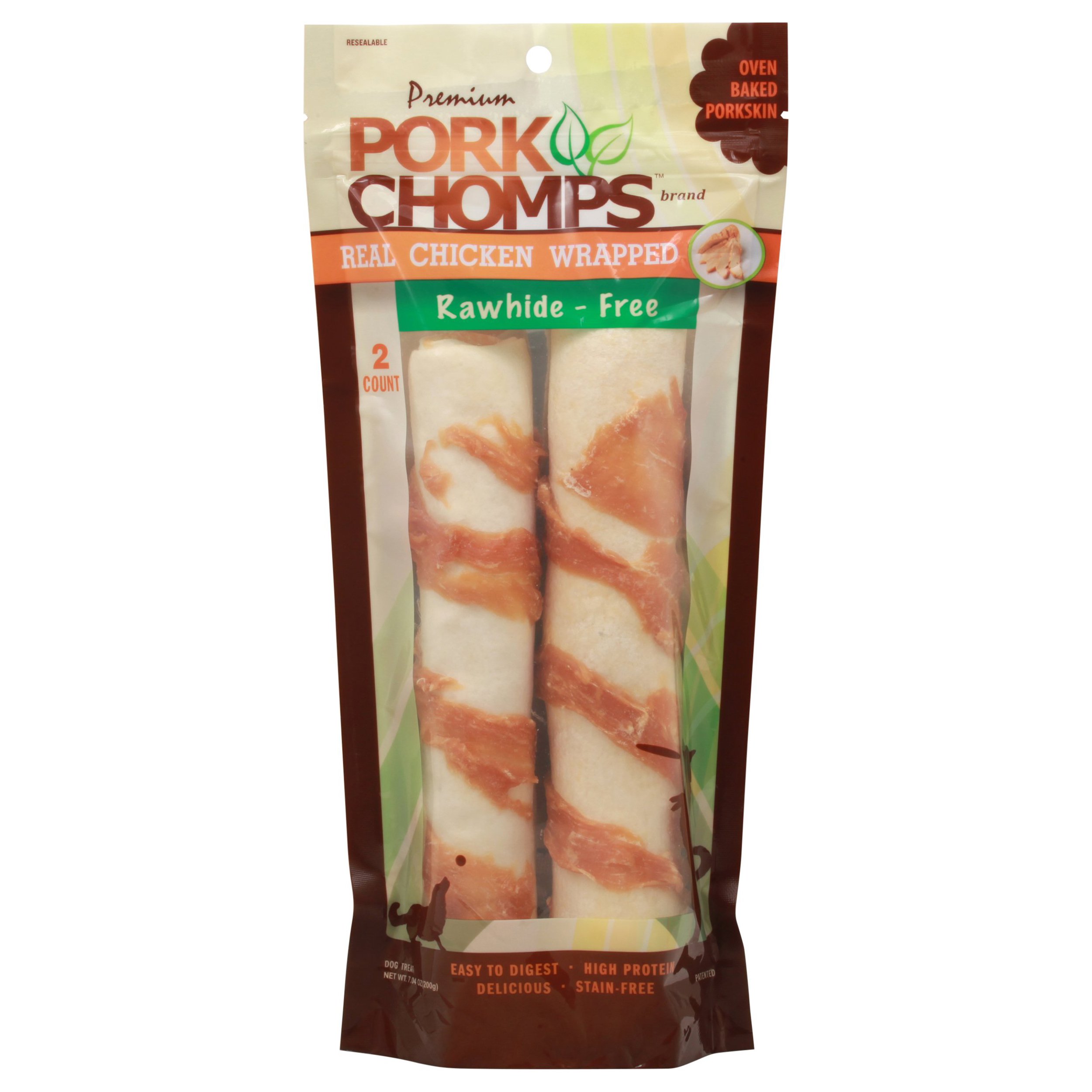 Pork Chomps Chicken Wrapped Rolls Dog Treats Shop Bones & Rawhides at
