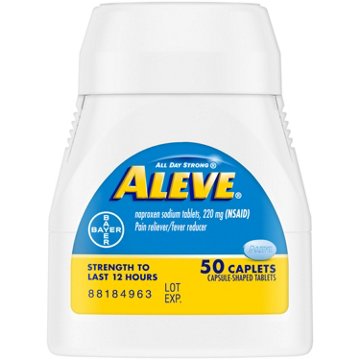 Aleve Pain Reliever/Fever Reducer Naproxen 220mg Caplets