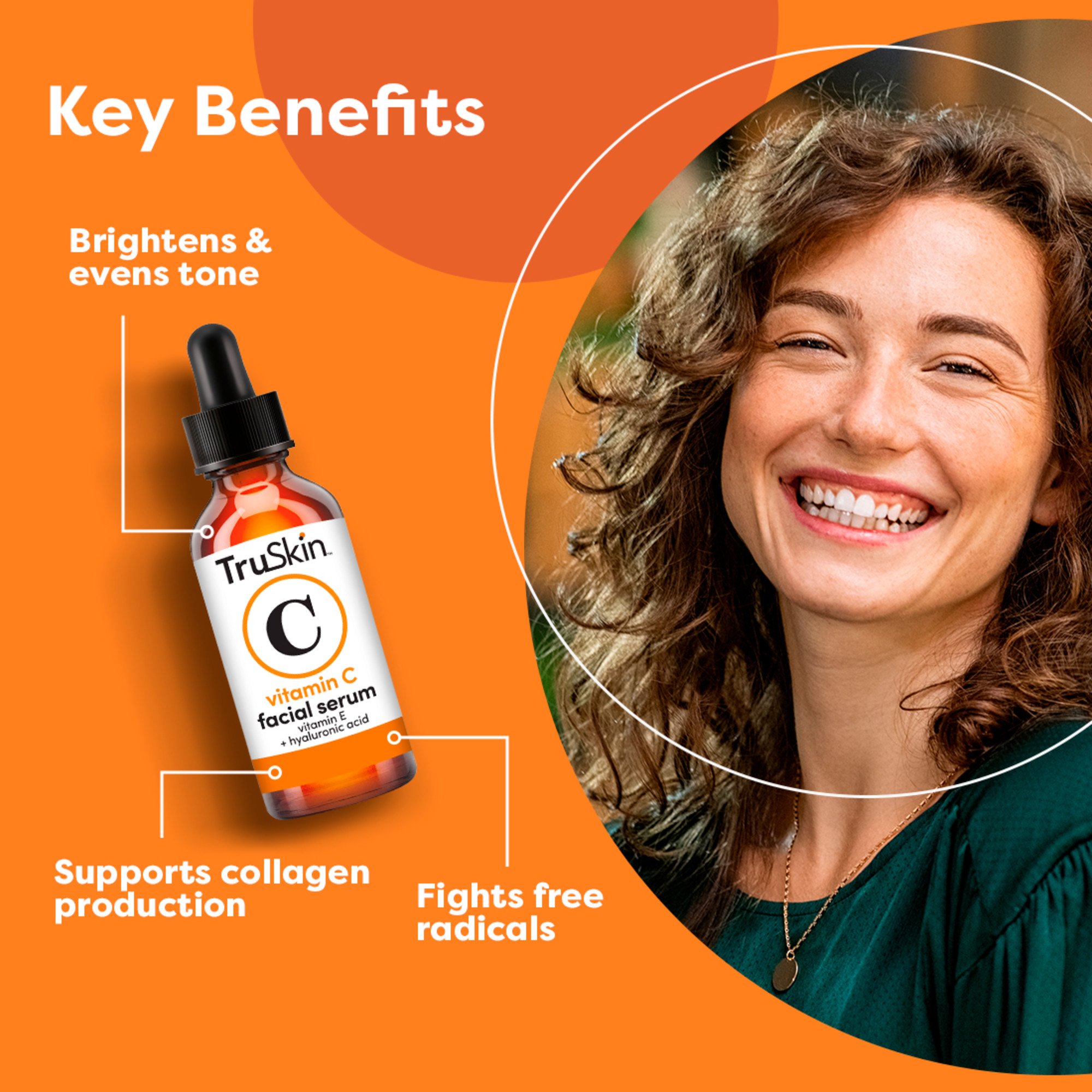 Truskin Vitamin C Anti-Aging with Hyaluronic Acid Face Serum - Shop Facial  masks & treatments at H-E-B