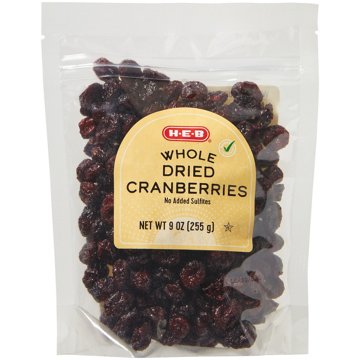H-E-B Dried Whole Cranberries, 9 oz