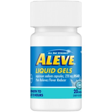 Aleve Liquid Gels Naproxen 220mg Capsules