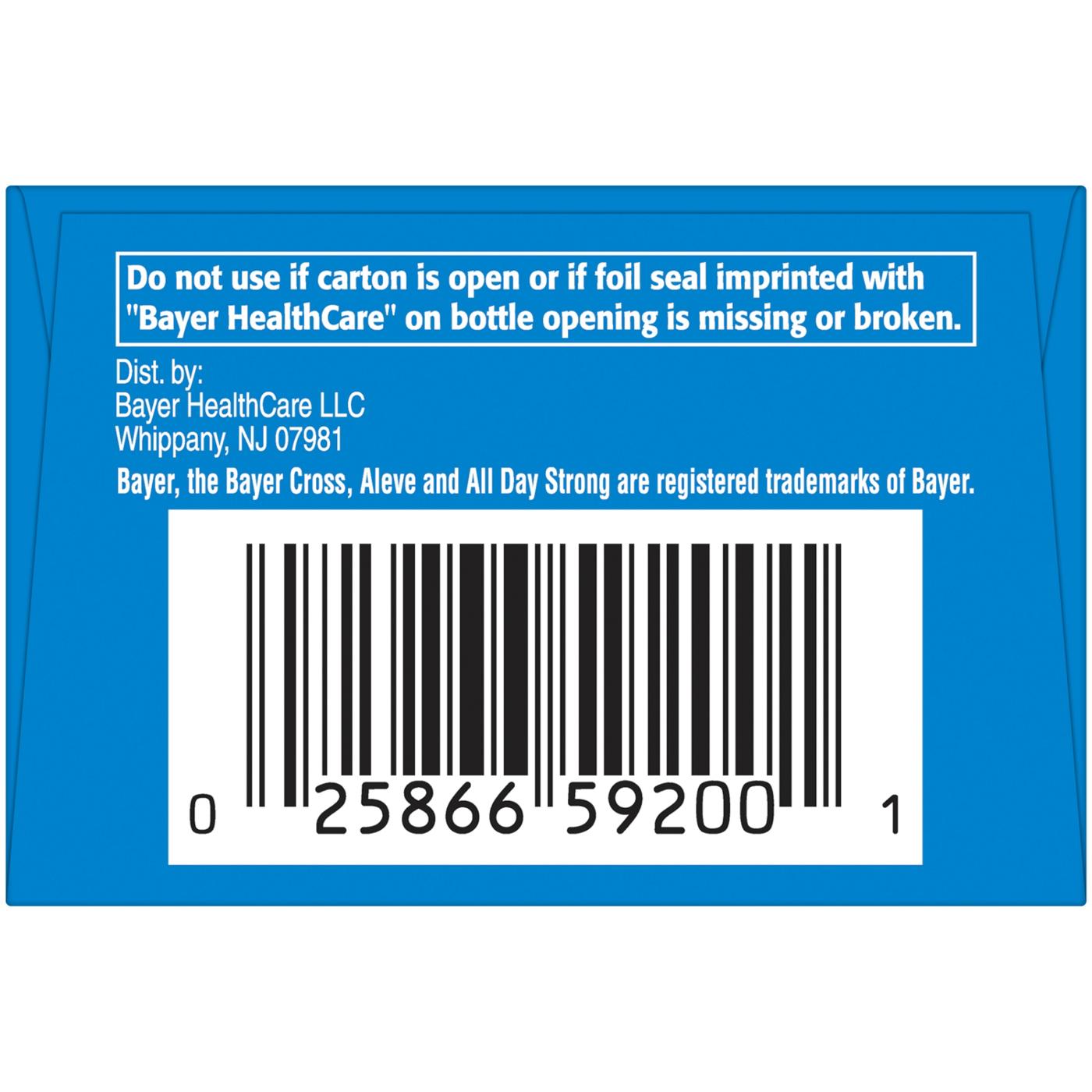 Aleve Back & Muscle Pain Naproxen 220mg Tablets; image 3 of 6