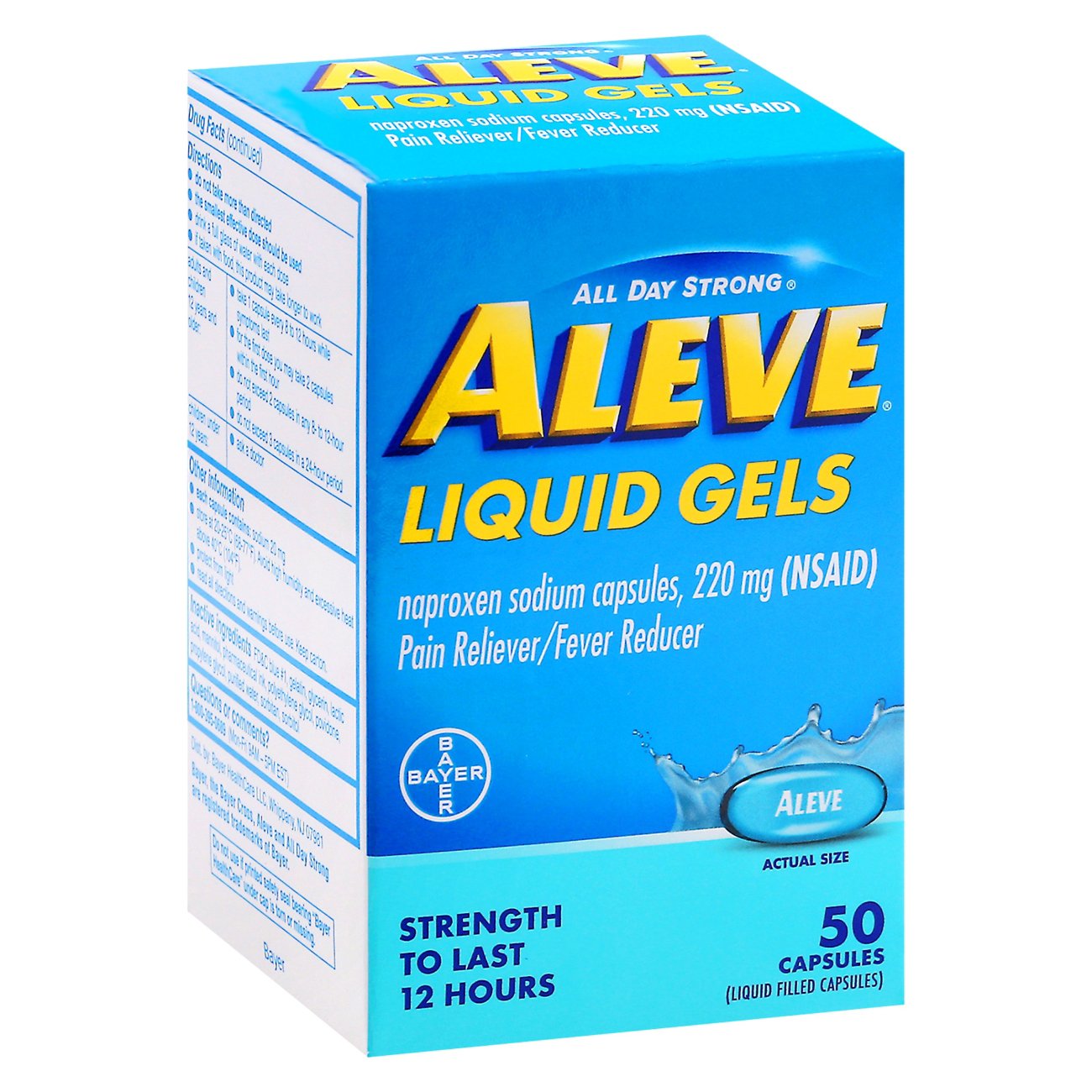 Aleve Liquid Gels Naproxen 220mg Capsules Shop Medicines & Treatments