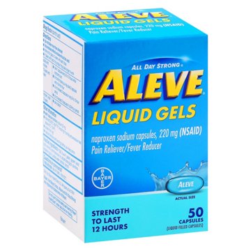 Aleve Liquid Gels Naproxen 220mg Capsules