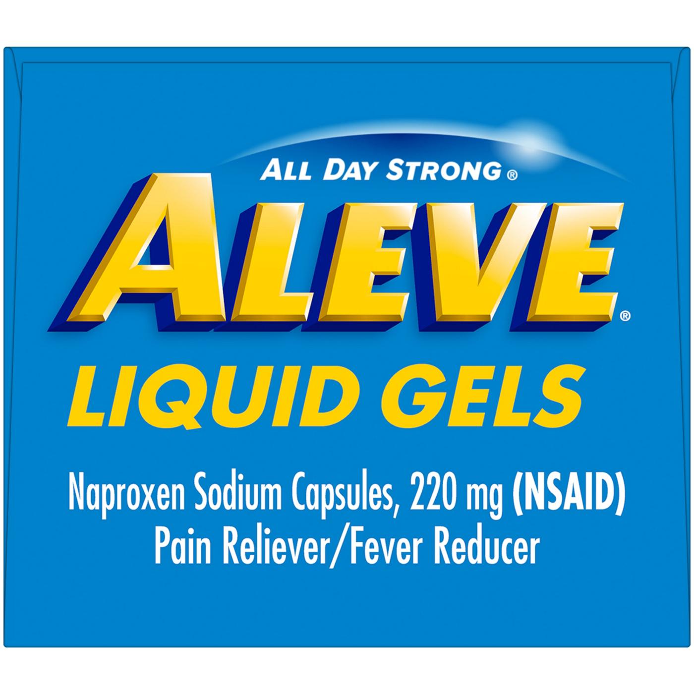 Aleve Liquid Gels Naproxen 220mg Capsules; image 7 of 7