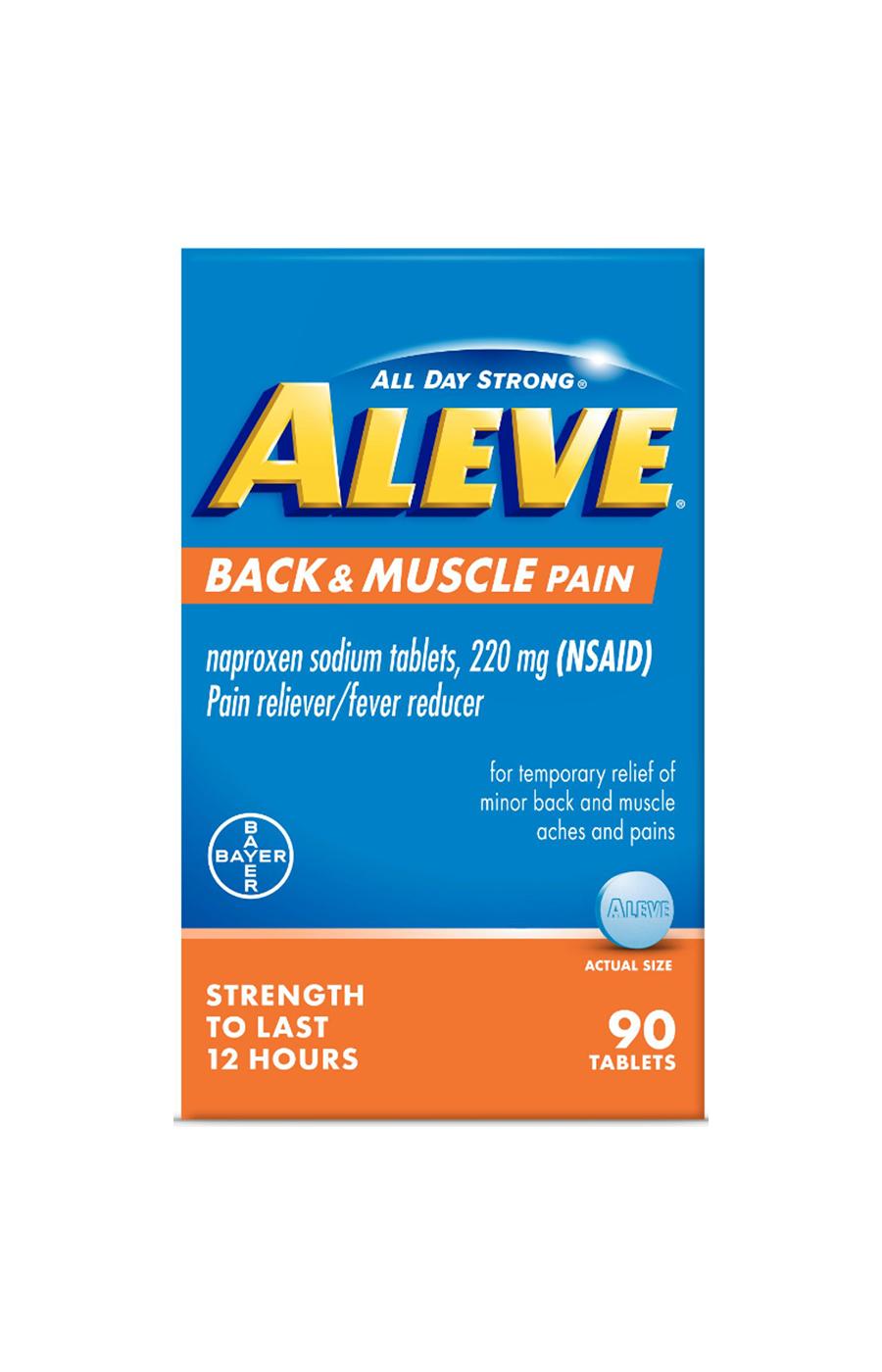 Aleve Back & Muscle Pain Naproxen 220mg Tablets; image 1 of 7