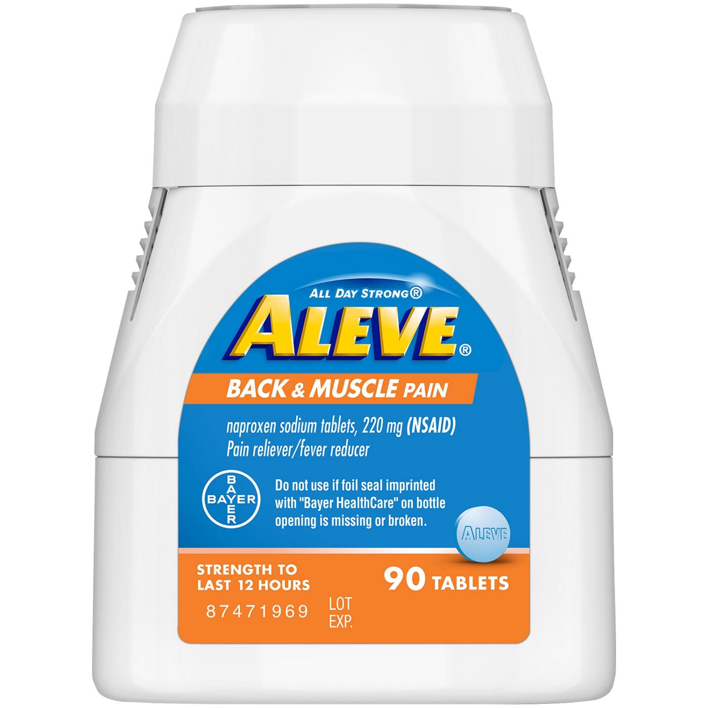Aleve Back & Muscle Pain Naproxen 220mg Tablets; image 2 of 7