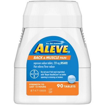 Aleve Back & Muscle Pain Naproxen 220mg Tablets