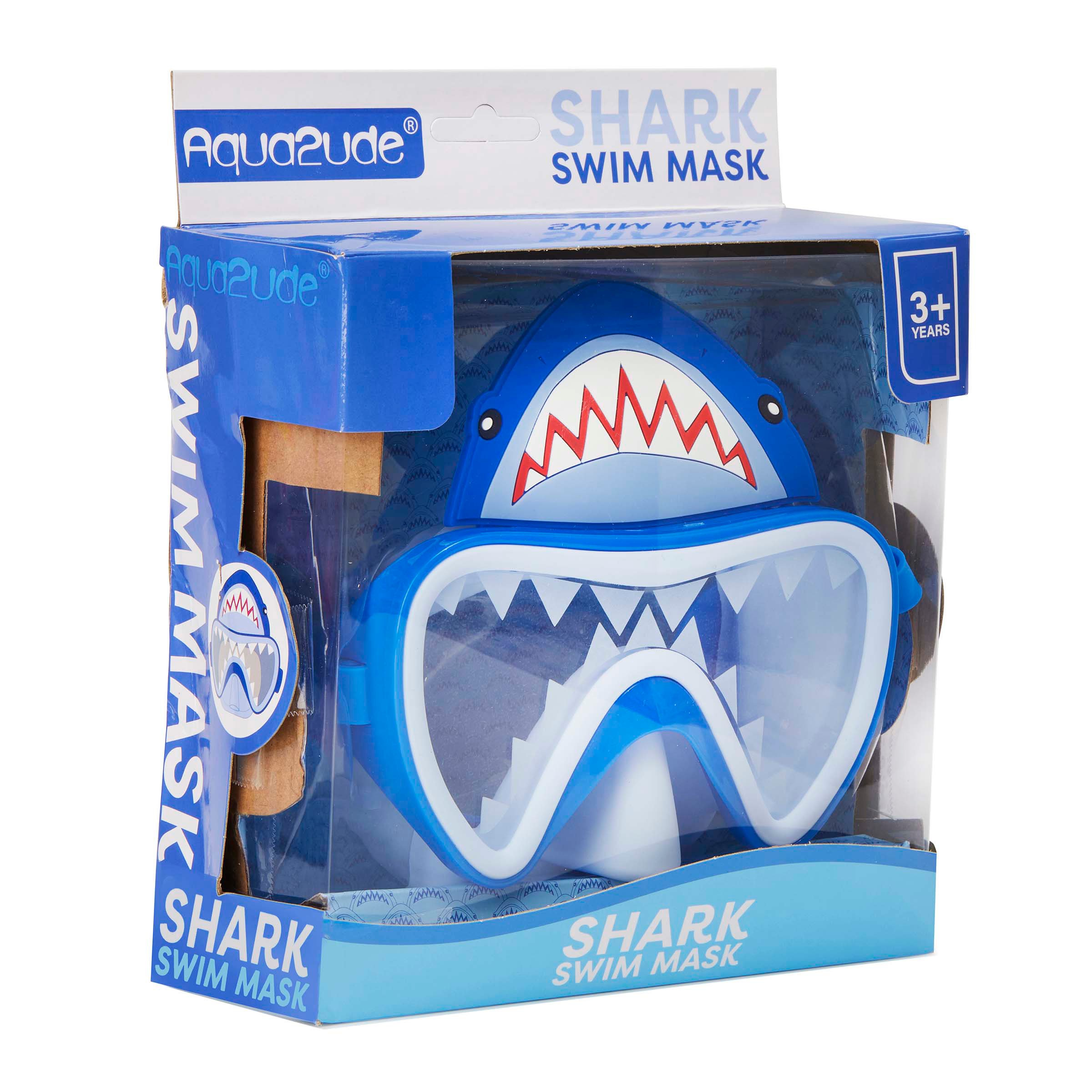 Aqua2ude Blue Shark Swim Mask Shop Goggles & Masks at HEB