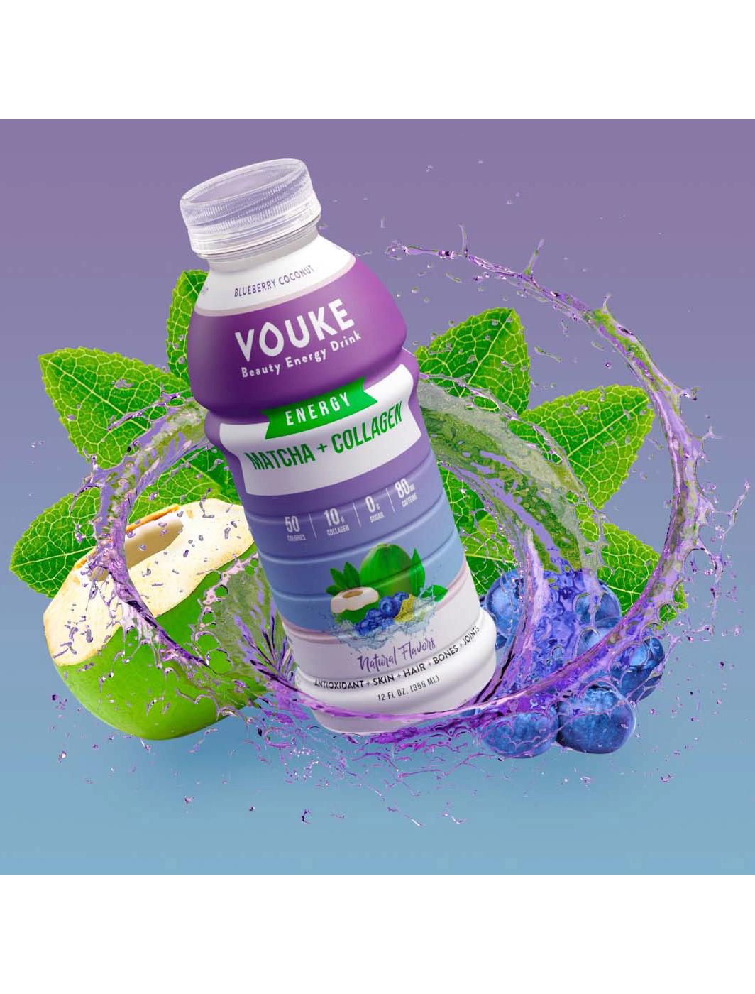 Vouke Matcha + Collagen Energy Drink - Blueberry Coconut; image 4 of 4