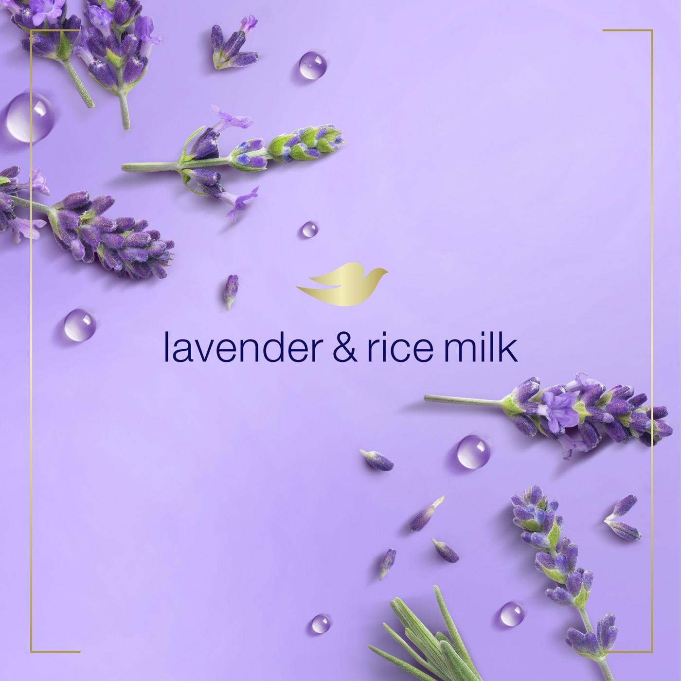 Dove Lavender & Rice Milk Protects Skin from Dryness; image 2 of 10