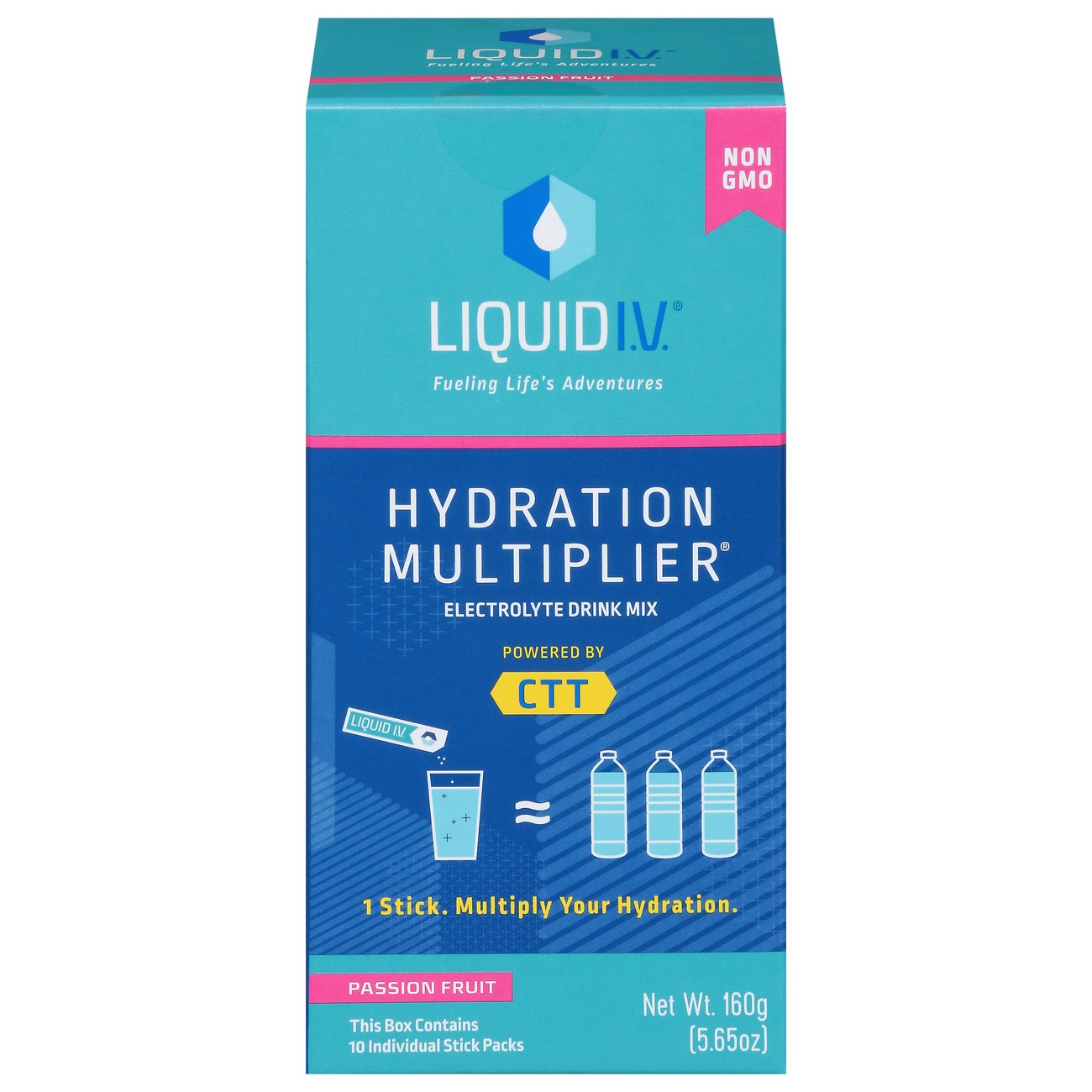 Liquid I.V. Hydration Multiplier Electrolyte Drink Mix Passion Fruit - Shop  Diet & Fitness at H-E-B