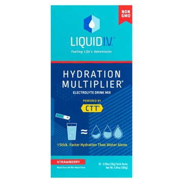 Liquid I.V. Hydration Multiplier Electrolyte Drink Mix Stick Packs - Strawberry, 10 ct