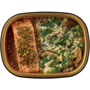 Meal Simple by H-E-B Salmon, Lemon Caper Riced Cauliflower, Mushrooms & Spinach