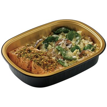 Meal Simple by H-E-B Salmon, Lemon Caper Riced Cauliflower, Mushrooms & Spinach