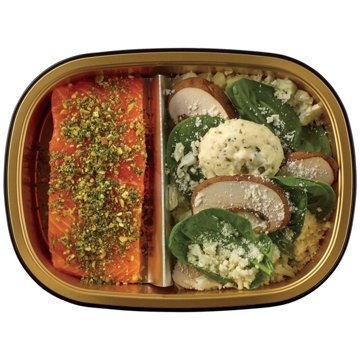 Meal Simple by H-E-B Salmon, Lemon Caper Riced Cauliflower, Mushrooms & Spinach