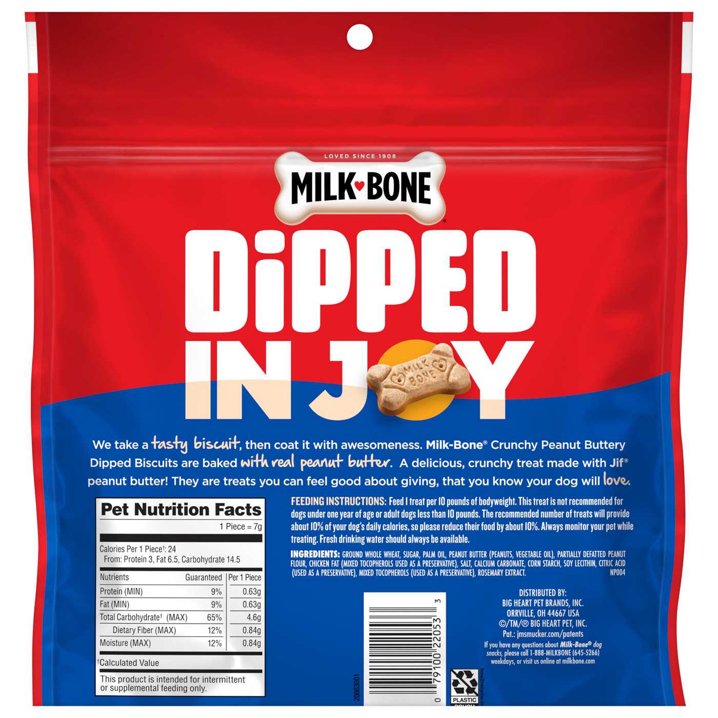 MilkBone Dipped Peanut Butter Dog Biscuits; image 5 of 7