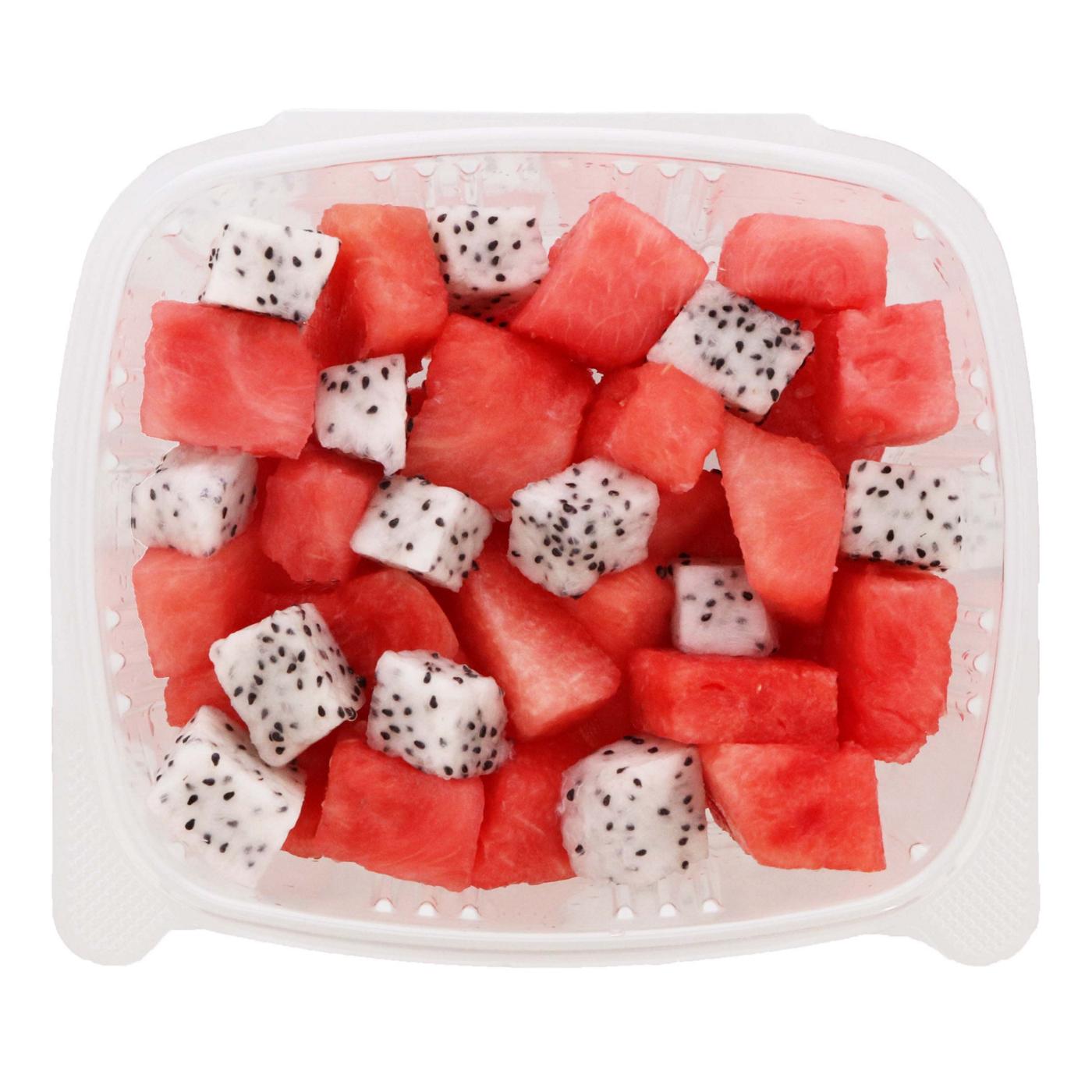 H-E-B Fresh Cut Watermelon & Dragon Fruit - Large; image 1 of 2