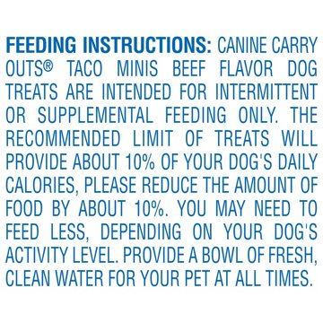 Canine Carry Outs Beef Taco Minis, 4.5 oz